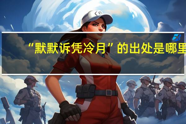 “默默诉凭冷月”的出处是哪里
