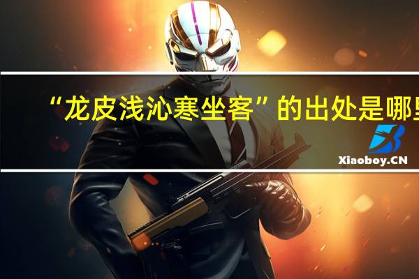 “龙皮浅沁寒坐客”的出处是哪里