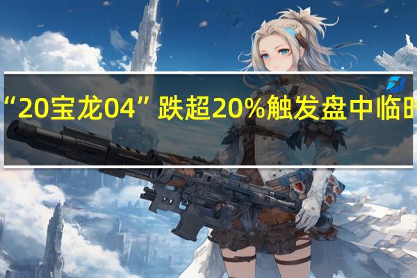“20宝龙04”跌超20%触发盘中临时停牌