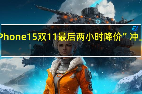 “iPhone 15双11最后两小时降价”冲上热搜榜