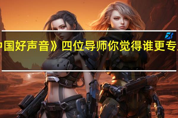 《中国好声音》四位导师你觉得谁更专业一点呢