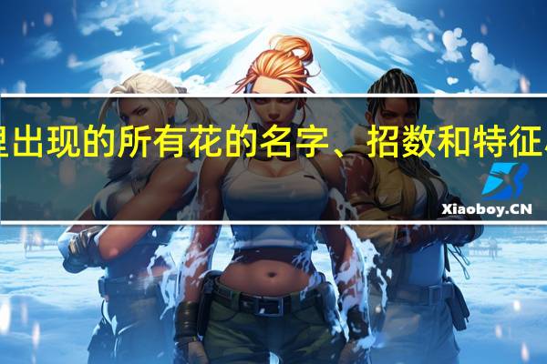 《小花仙》里出现的所有花的名字、招数和特征 小花仙花中的精灵