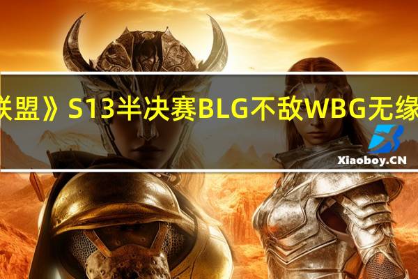 《英雄联盟》S13半决赛BLG不敌WBG无缘决赛 选手Bin：迟早冠军是我的