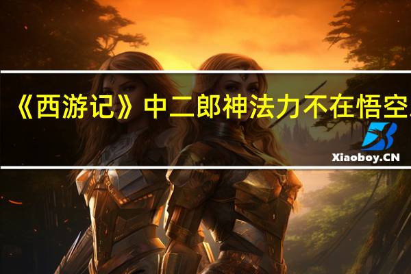 《西游记》中二郎神法力不在悟空之下，为何得不到玉帝的重用