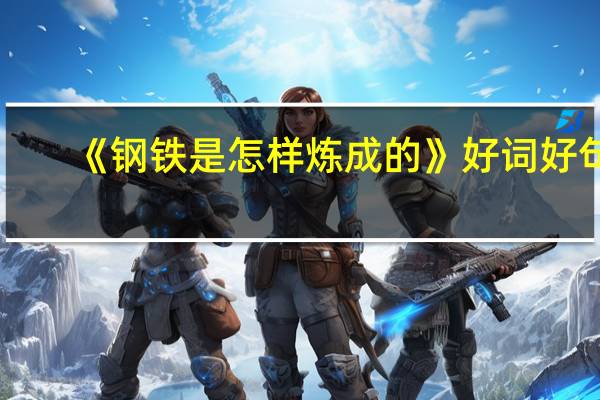 《钢铁是怎样炼成的》好词好句