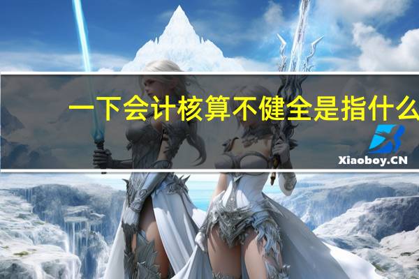 一下会计核算不健全是指什么