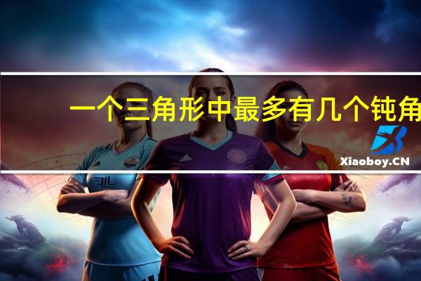 一个三角形中最多有几个钝角