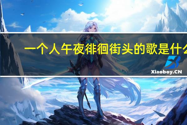 一个人午夜徘徊街头的歌是什么？