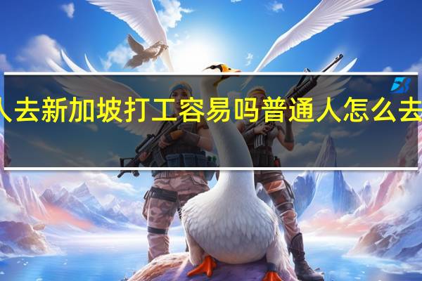 一个人去新加坡打工容易吗 普通人怎么去新加坡工作