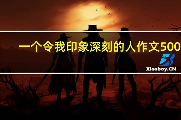 一个令我印象深刻的人作文500字（我是一个什么样的人作文500字15篇）