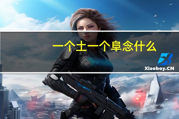 一个土一个阜念什么
