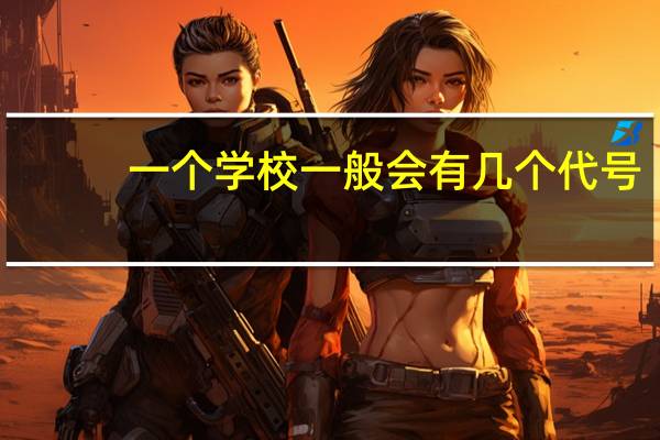 一个学校一般会有几个代号