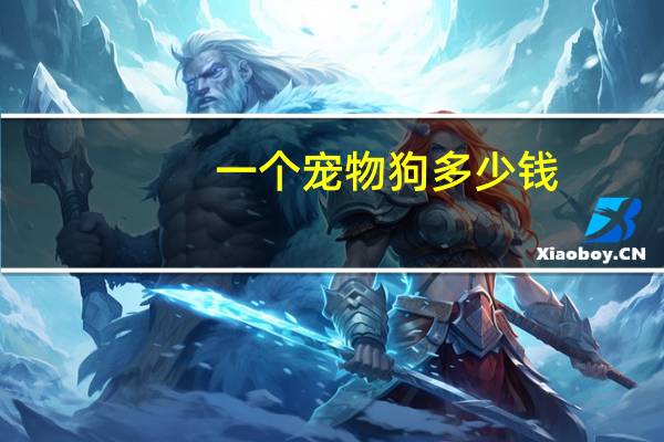 一个宠物狗多少钱