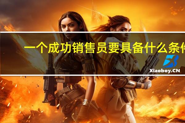 一个成功销售员要具备什么条件