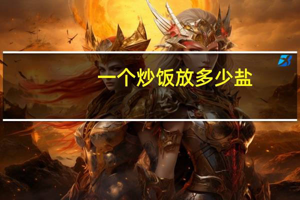 一个炒饭放多少盐