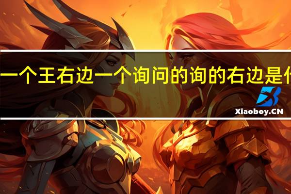 一个王右边一个询问的询的右边是什么字
