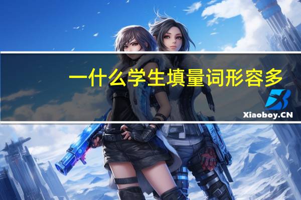 一什么学生填量词形容多