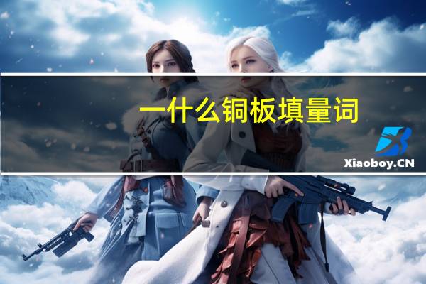 一什么铜板填量词