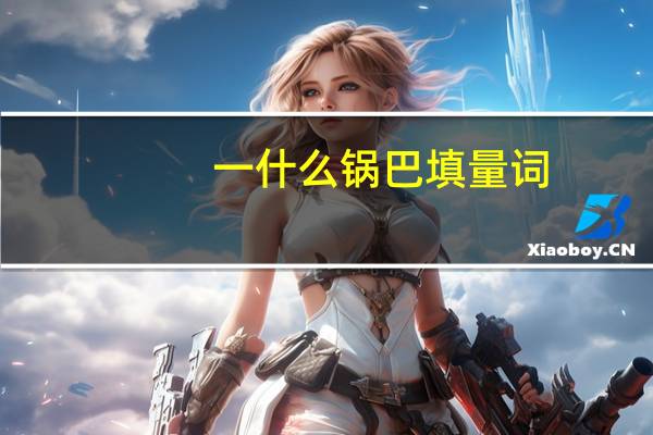 一什么锅巴填量词