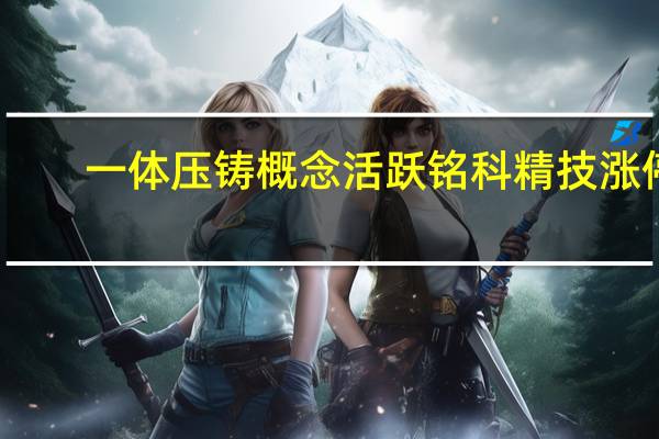 一体压铸概念活跃 铭科精技涨停