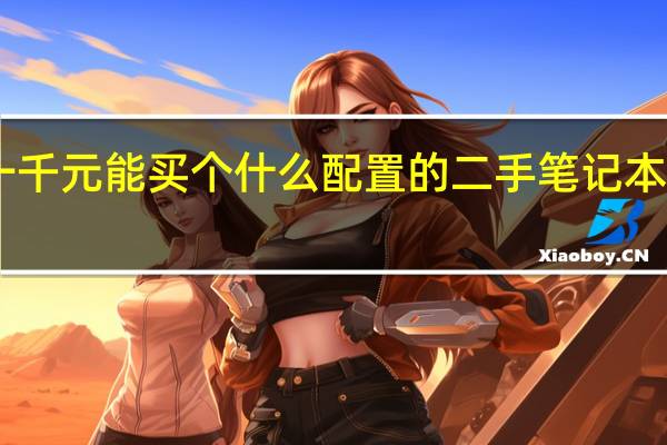 一千元能买个什么配置的二手笔记本电脑10