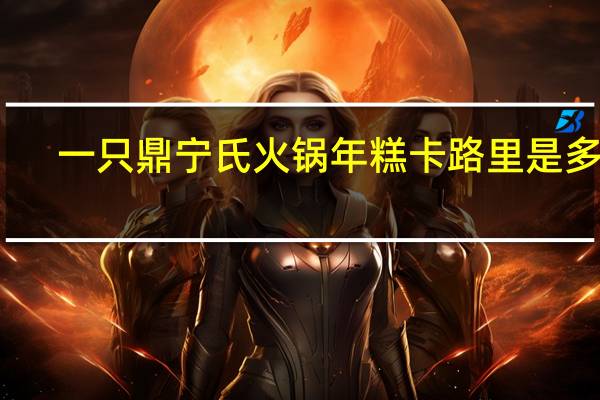 一只鼎 宁氏火锅年糕卡路里是多少