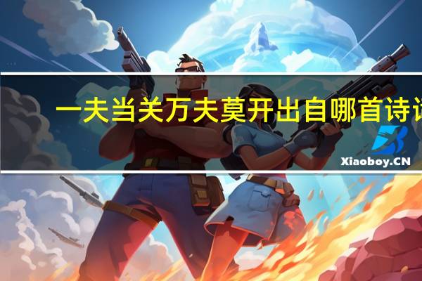 一夫当关 万夫莫开出自哪首诗词（一夫当关打一生肖）