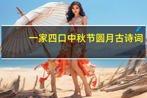 一家四口中秋节圆月古诗词