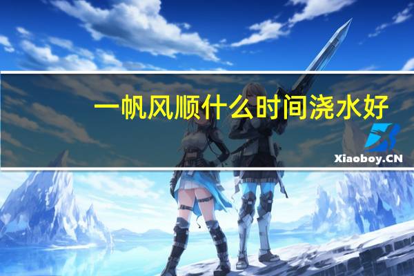一帆风顺什么时间浇水好
