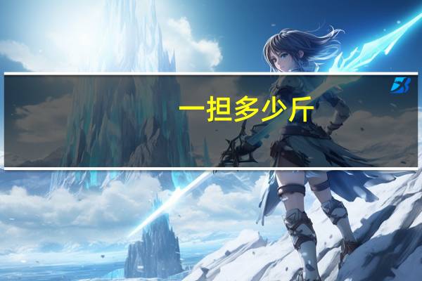 一担多少斤