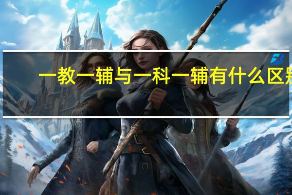 一教一辅与一科一辅有什么区别