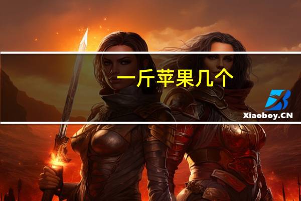 一斤苹果几个