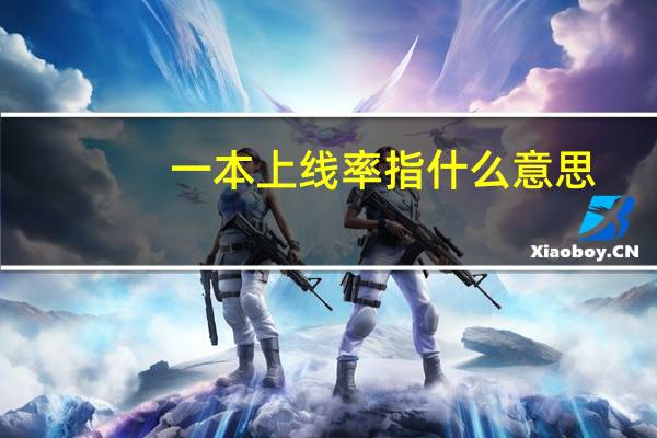 一本上线率指什么意思