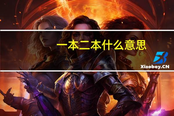 一本二本什么意思