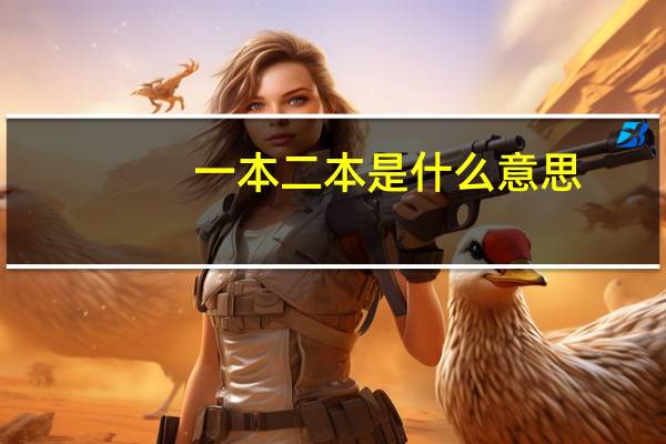 一本二本是什么意思