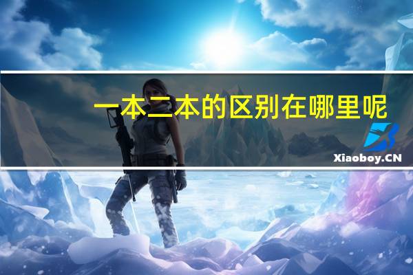 一本二本的区别在哪里呢