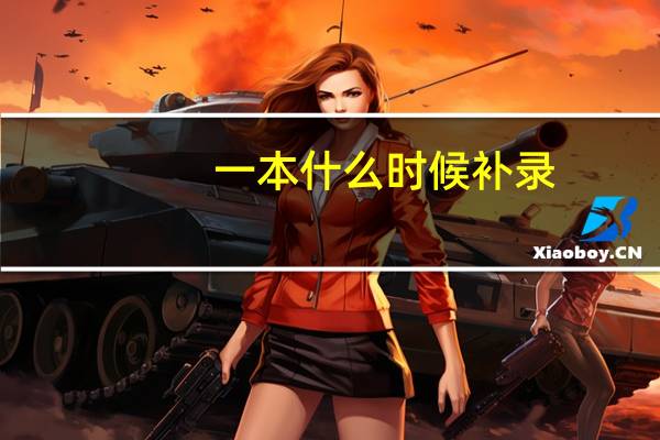 一本什么时候补录