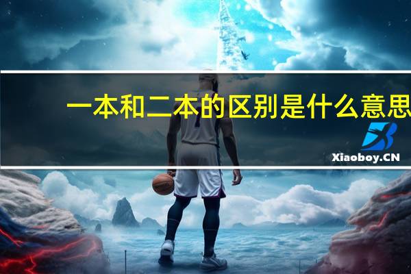 一本和二本的区别是什么意思