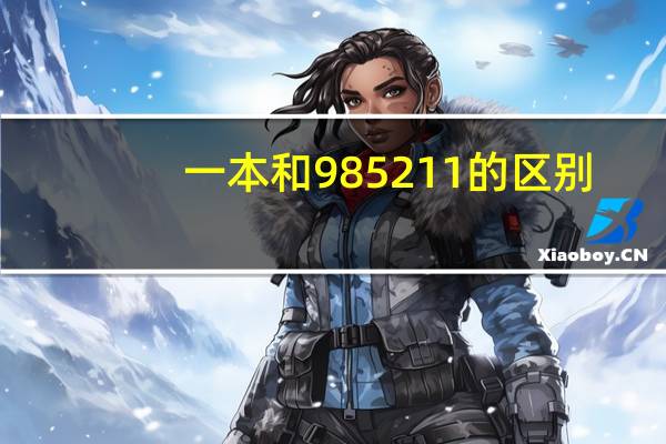 一本和985211的区别
