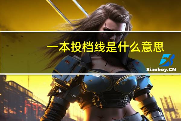 一本投档线是什么意思