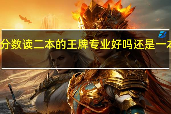 一本的分数读二本的王牌专业好吗还是一本的垃圾专业