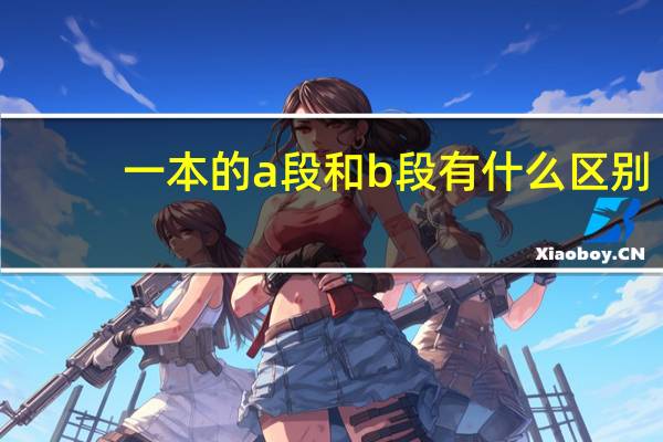 一本的a段和b段有什么区别