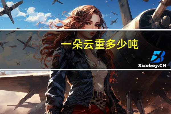 一朵云重多少吨