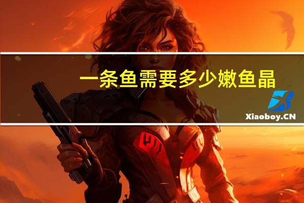 一条鱼需要多少嫩鱼晶