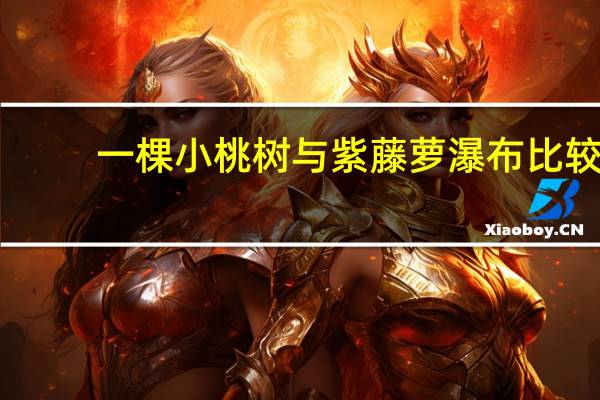 一棵小桃树与紫藤萝瀑布比较（一棵小桃树与紫藤萝瀑布的异同）