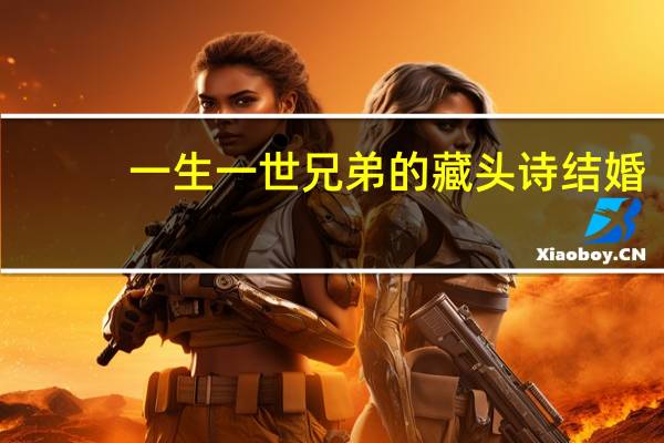 一生一世兄弟的藏头诗结婚