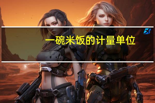 一碗米饭的计量单位