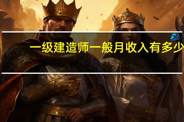 一级建造师一般月收入有多少