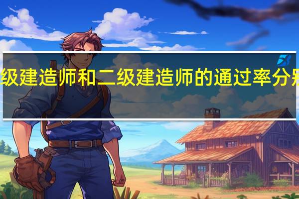 一级建造师和二级建造师的通过率分别是多少