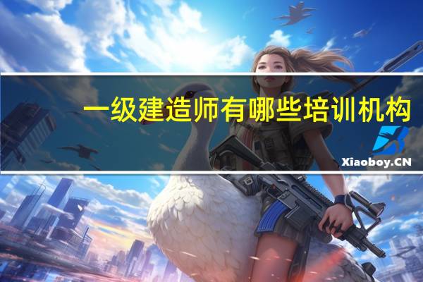 一级建造师有哪些培训机构